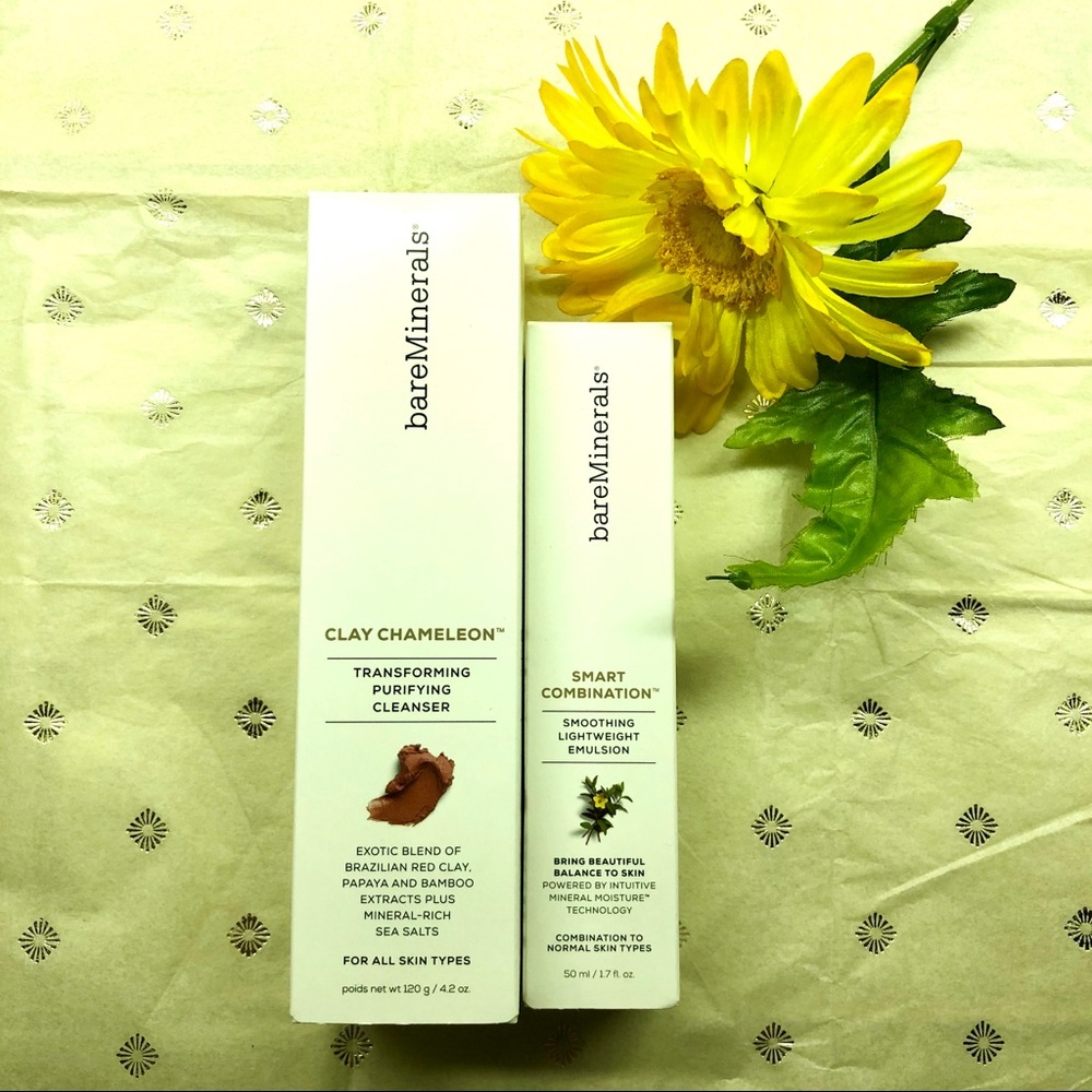 NEW bareMinerals Full size Cleanser & Moisturizer FREE SHIPPING